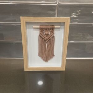 Framed Macramé Boho Art